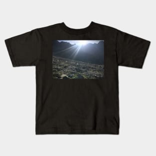 Sunbeam on the Mountain Side Kids T-Shirt